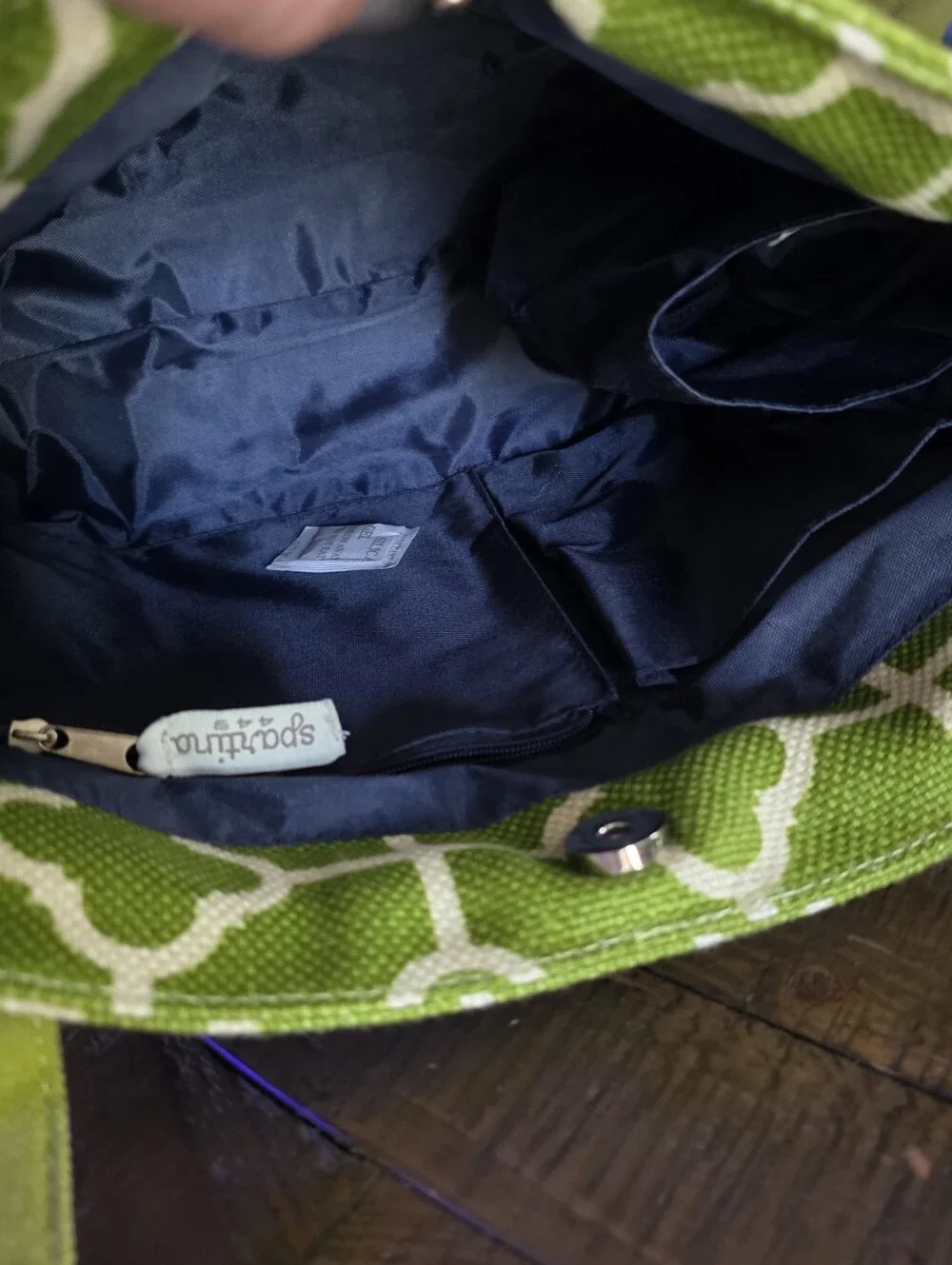 Spartina 449 NWT Club Tote Canvas Linen And Leather